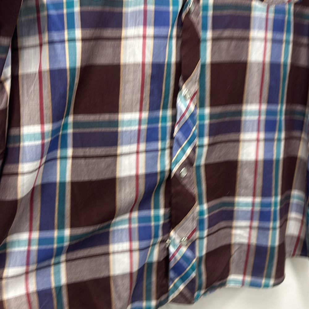 Ranchers western west plaid pearl snap shirt XXL - Picture 5 of 6